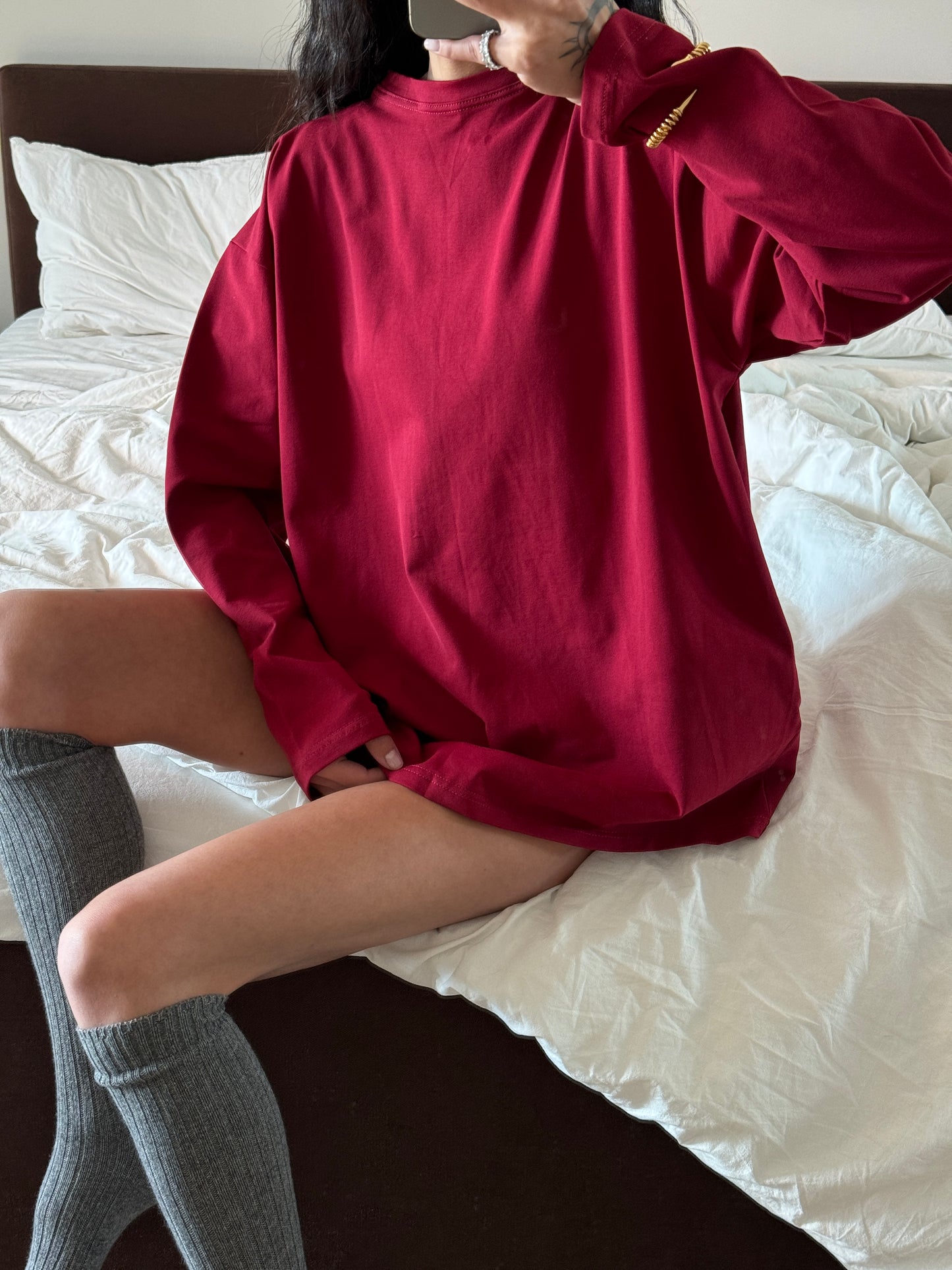 Лонгслів оверсайз базовий