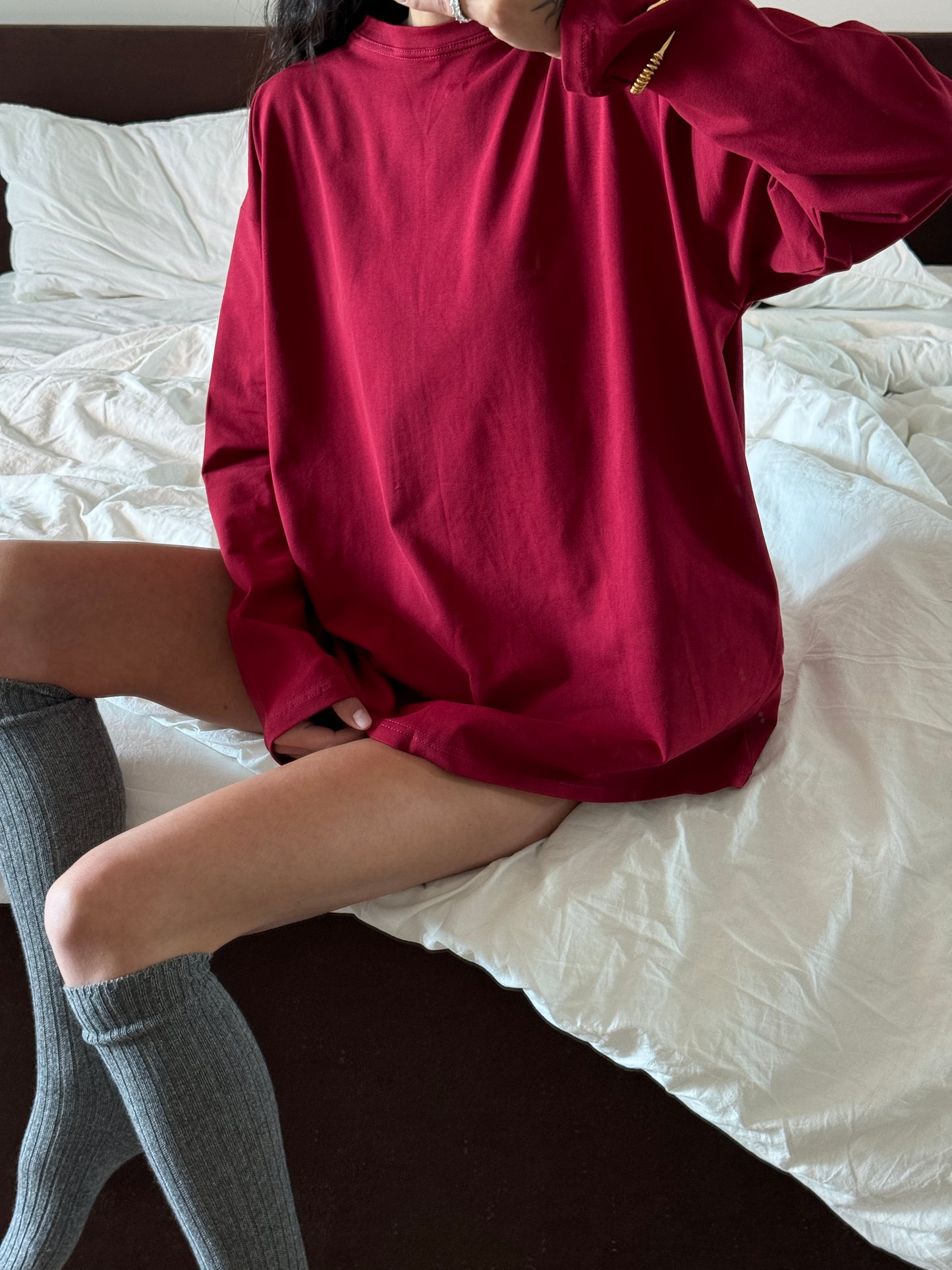 Лонгслів оверсайз базовий