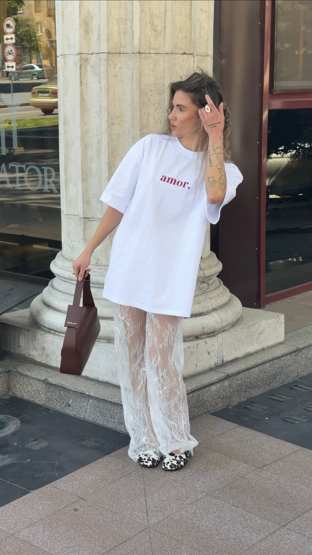 Штани мереживні