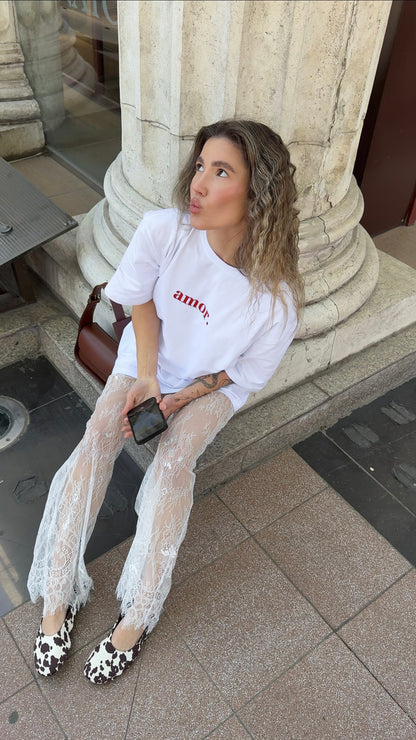 Штани мереживні