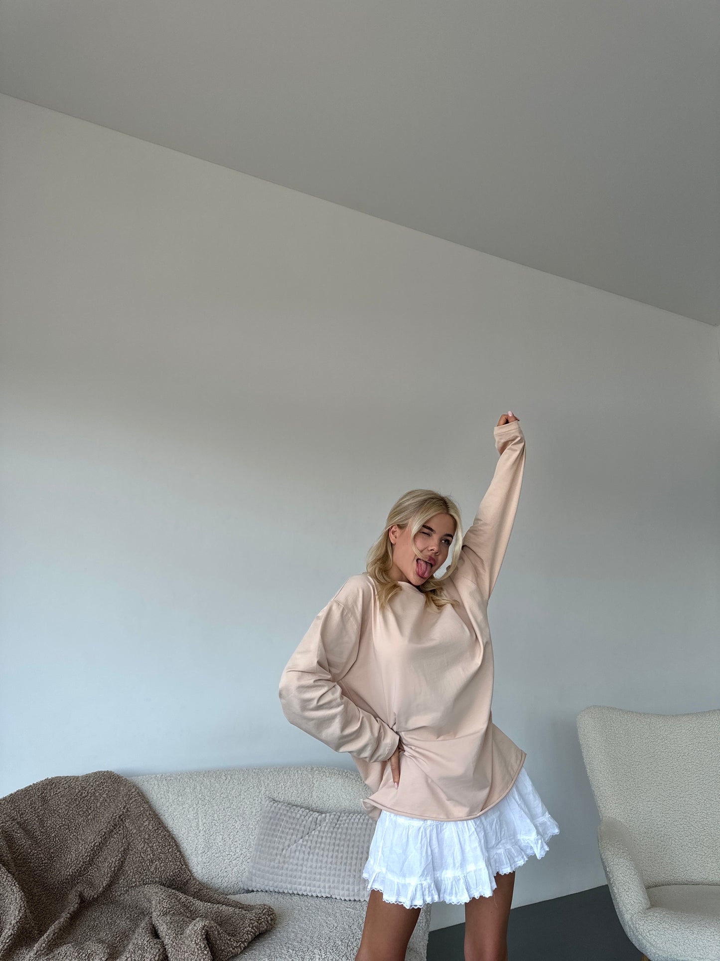 Лонгслів оверсайз базовий