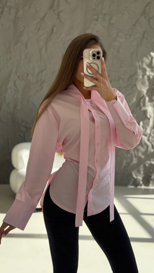 Блуза з зав'язками