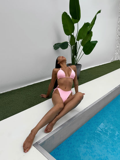 Купальник на завʼязках з стразами