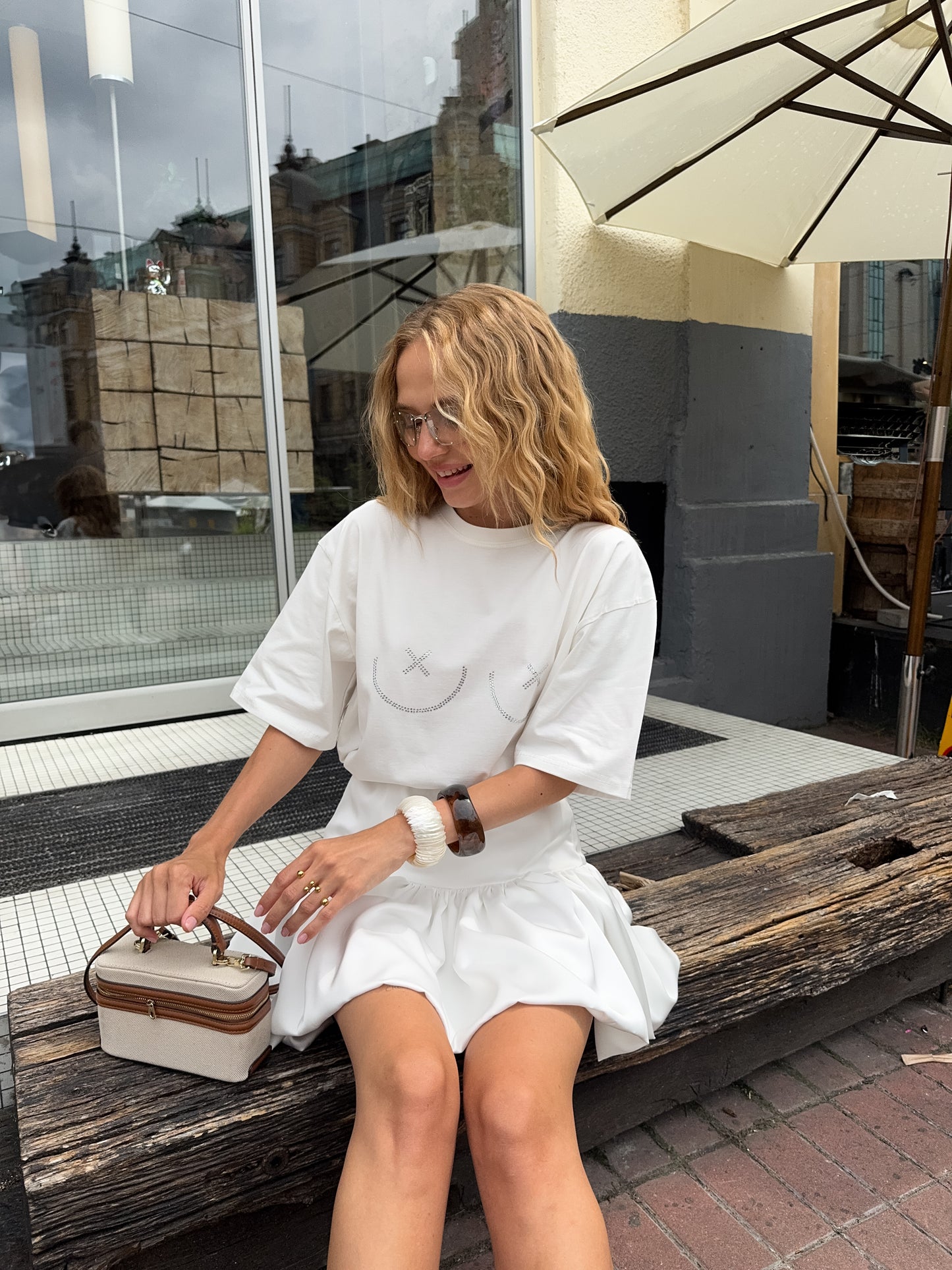 Футболка з стразами "XX"