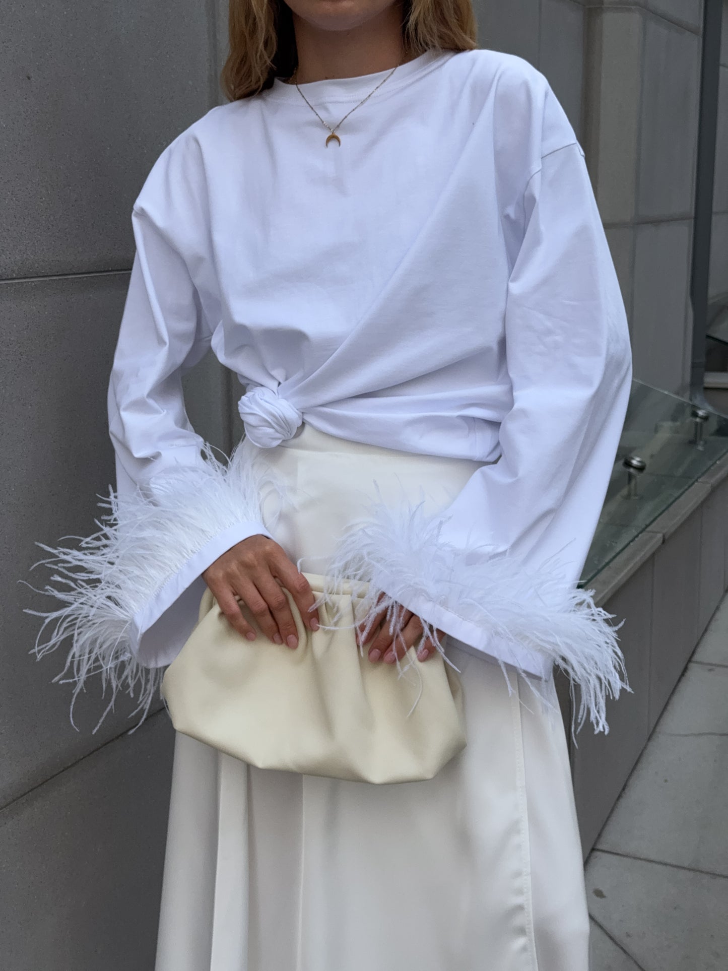 Спідниця сатинова максі на запах