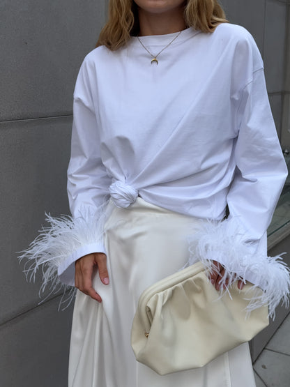 Спідниця сатинова максі на запах