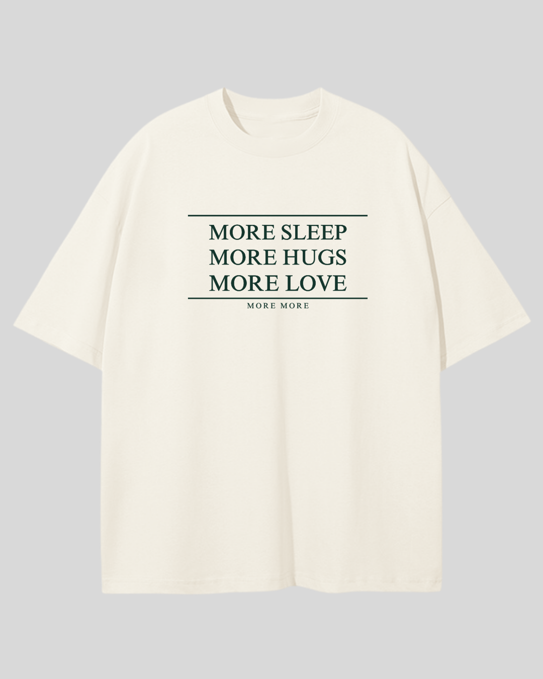 Футболка оверсайз "More sleep"
