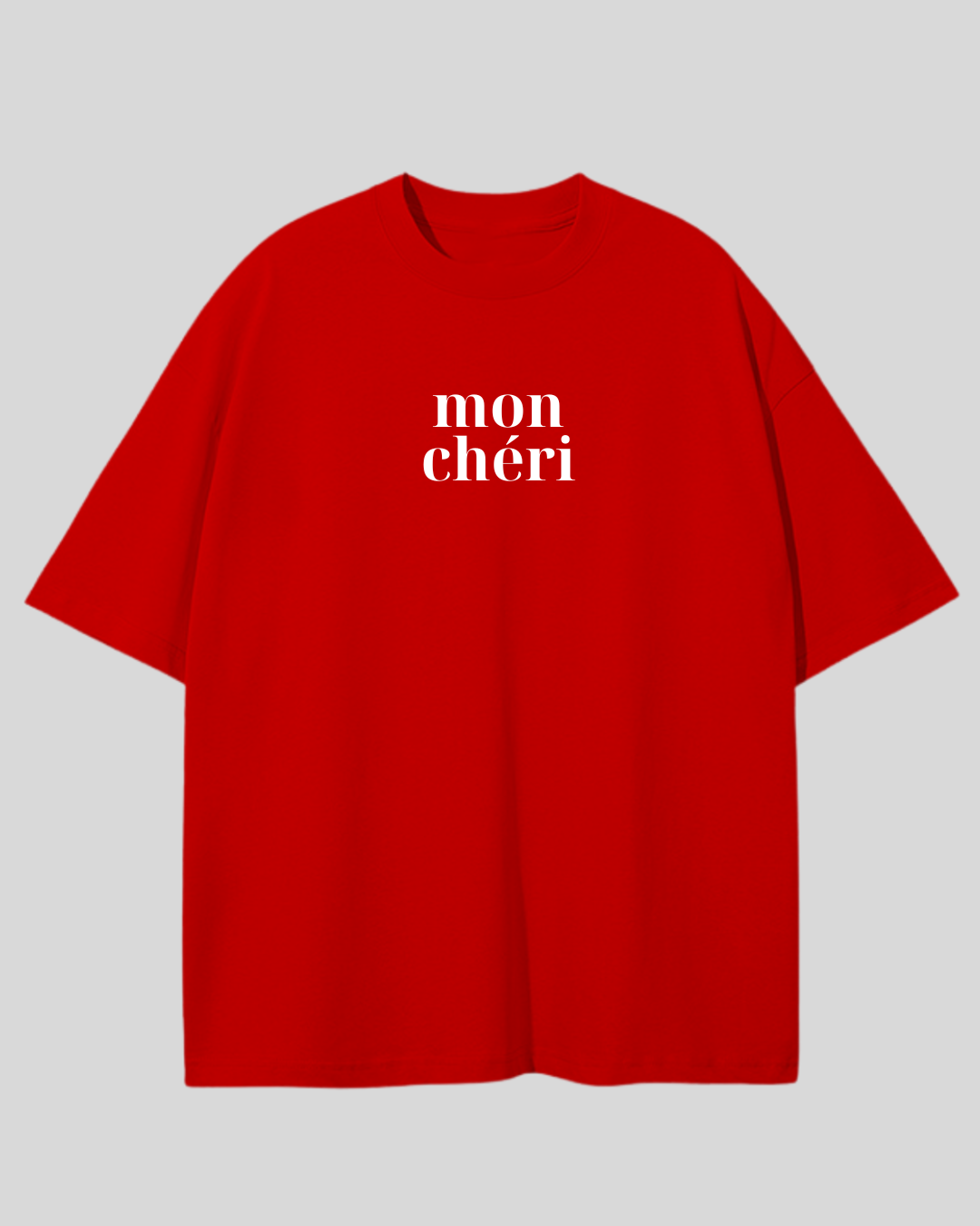 Футболка оверсайз червона mon cheri