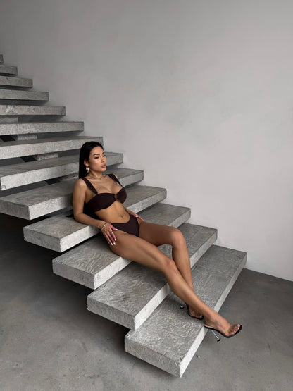 Купальник шоколад Shelly