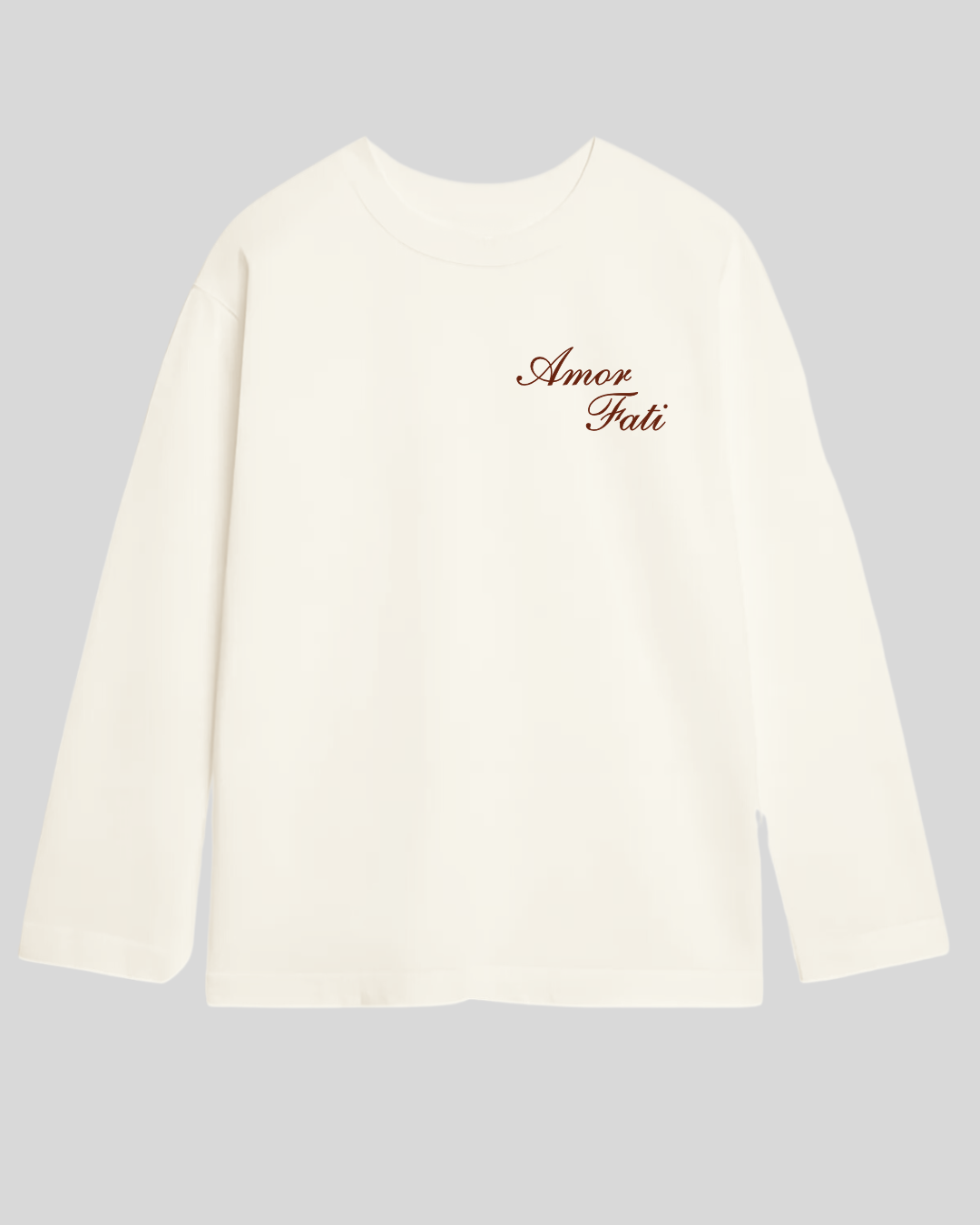 Лонг оверсайз шампань amor fati