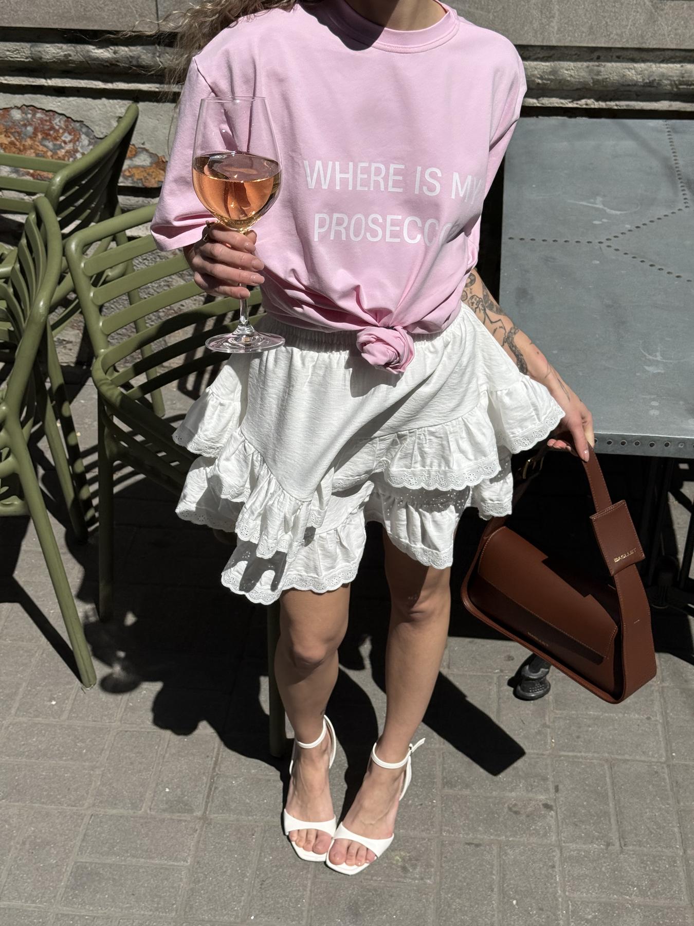 Спідниця лляна молоко