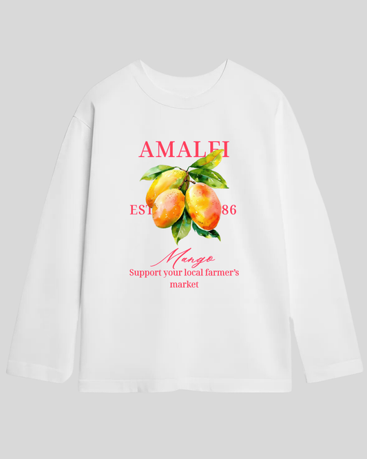 Лонг оверсайз білий mango