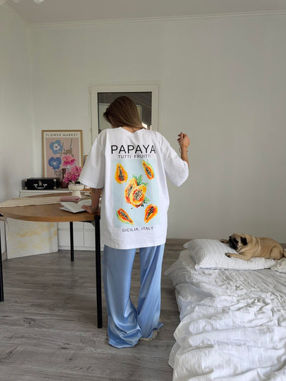 Штани  з сатину блакитний 