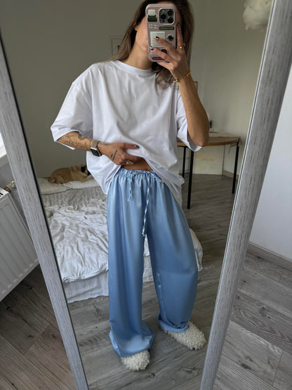 Штани  з сатину блакитний 