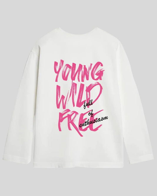 Лонг оверсайз білий young  