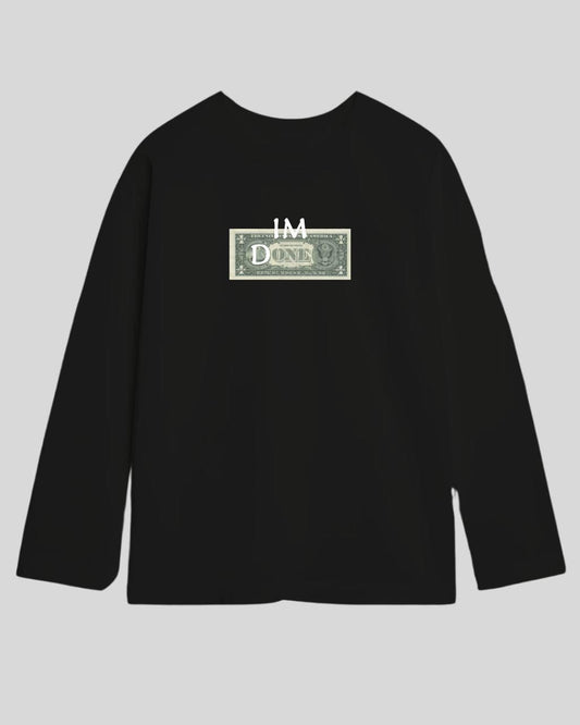 Лонг оверсайз чорний done 