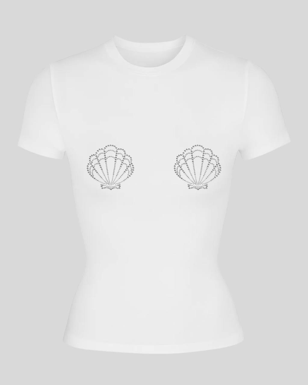 Футболка Skims з мушлями