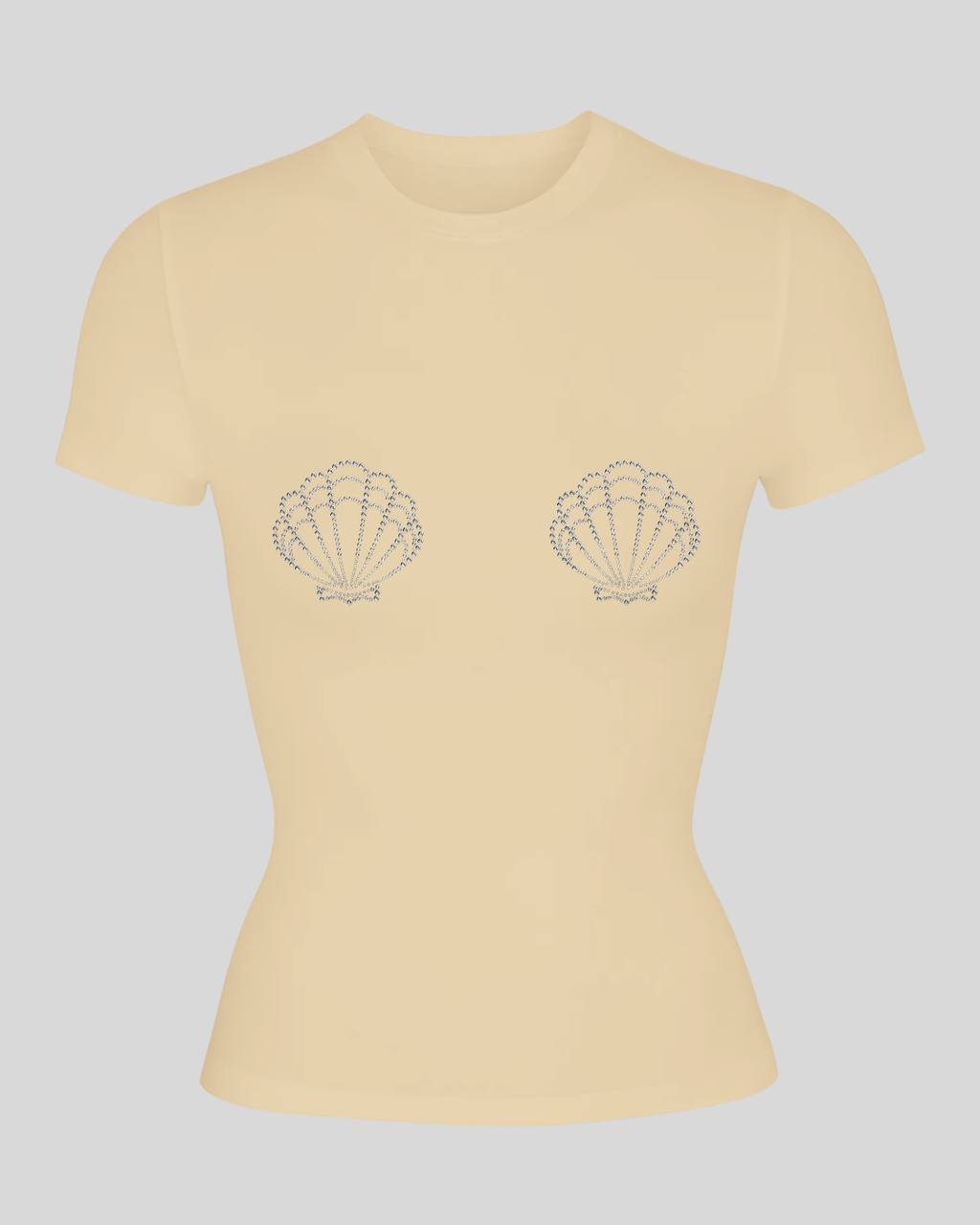 Футболка Skims з мушлями