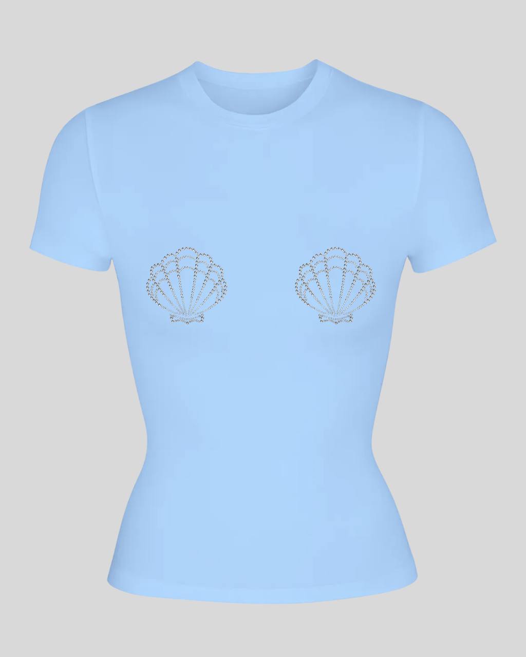 Футболка Skims з мушлями