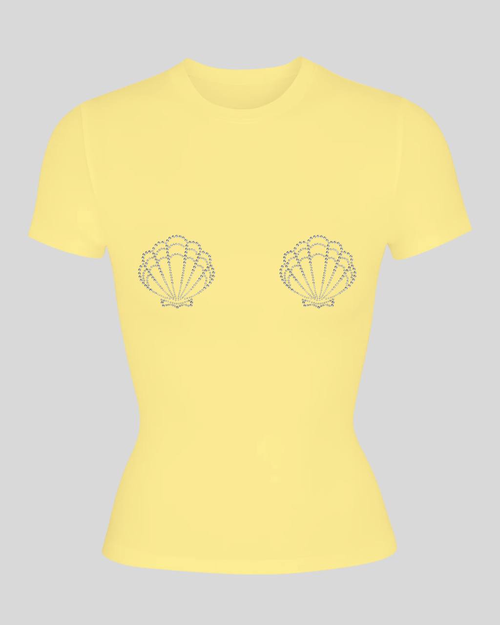 Футболка Skims з мушлями