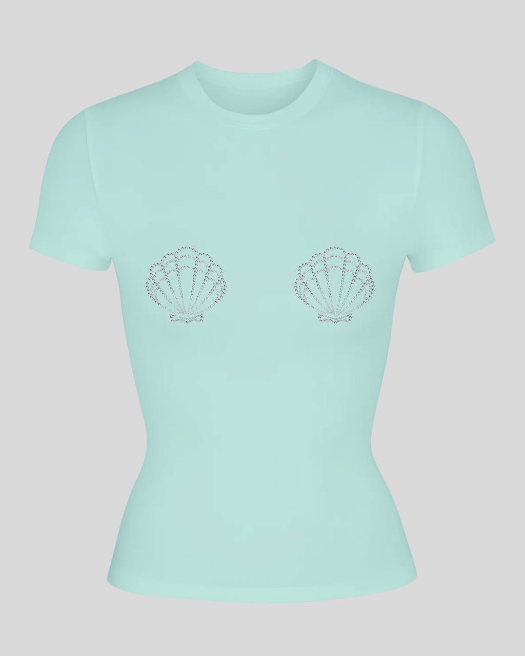 Футболка Skims з мушлями