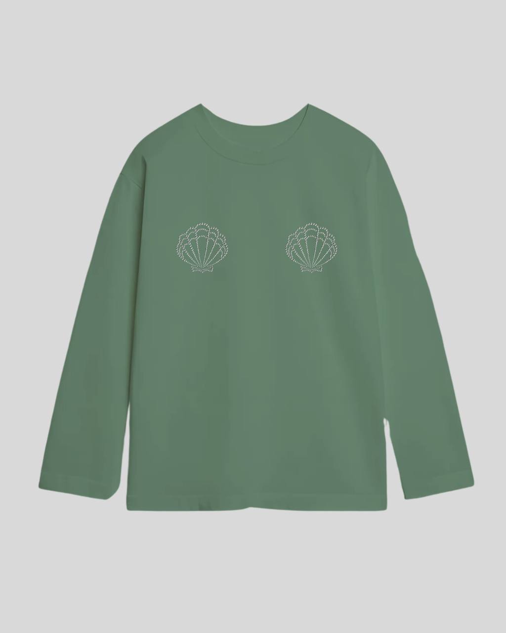 Лонгслів оверсайз мушля