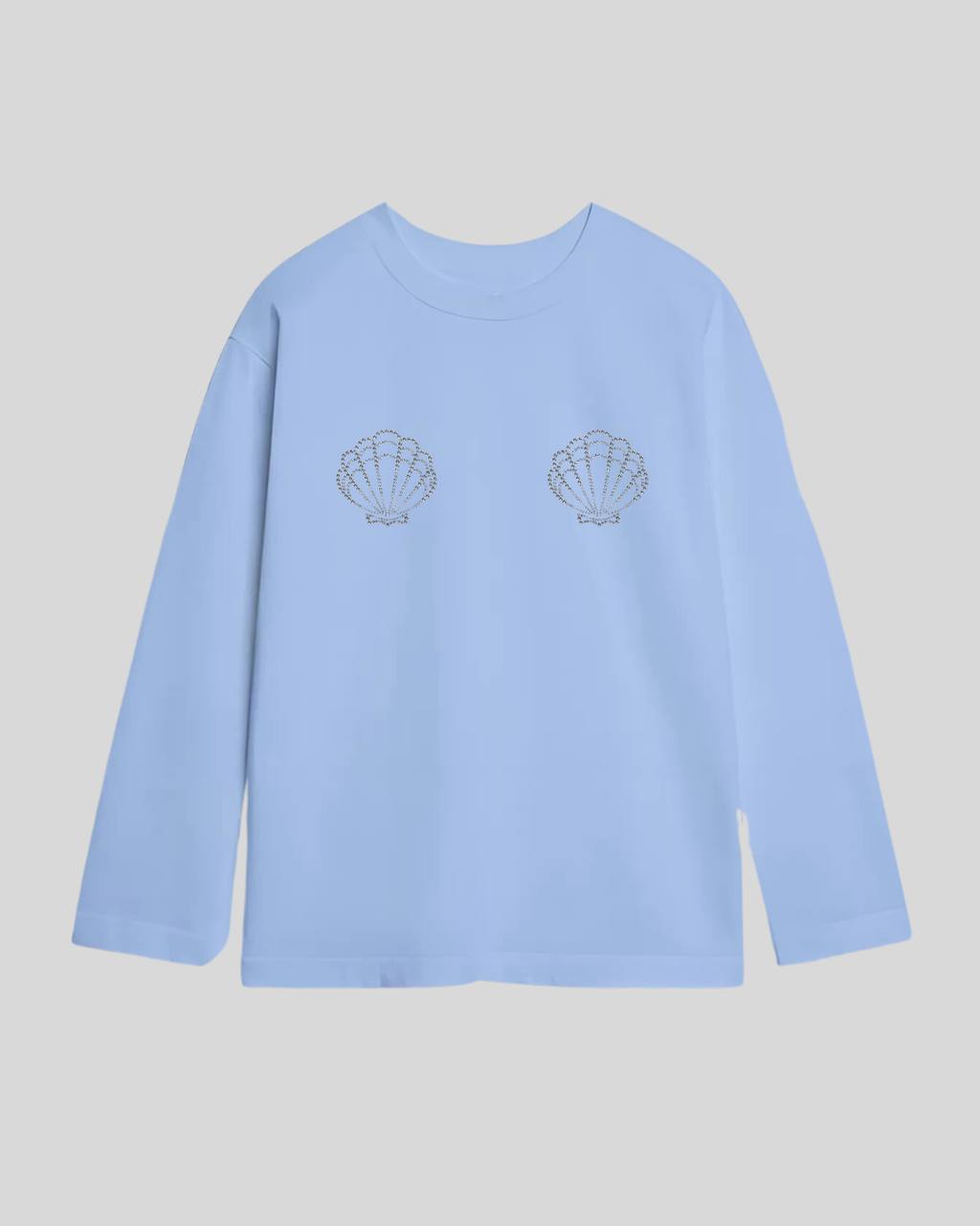 Лонгслів оверсайз мушля