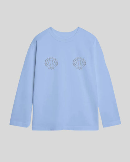 Лонгслів оверсайз мушля