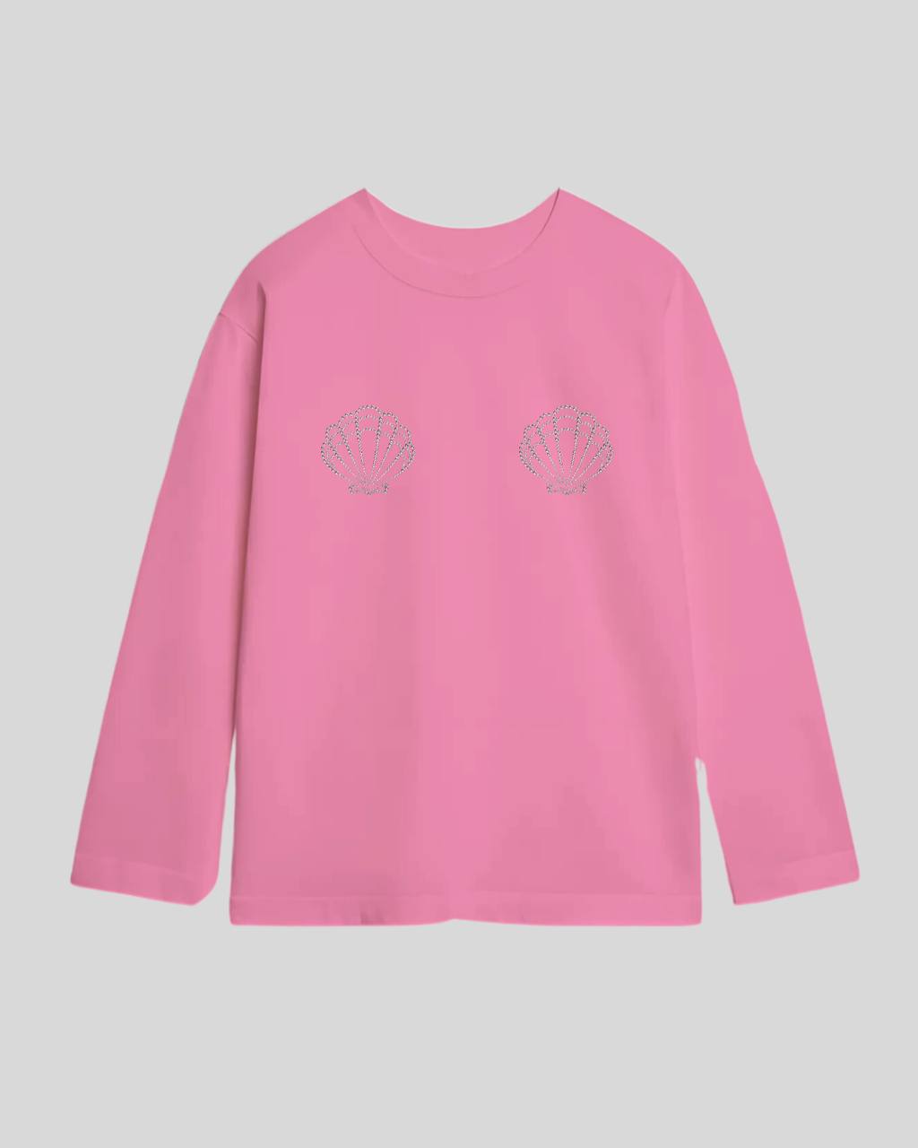 Лонгслів оверсайз мушля