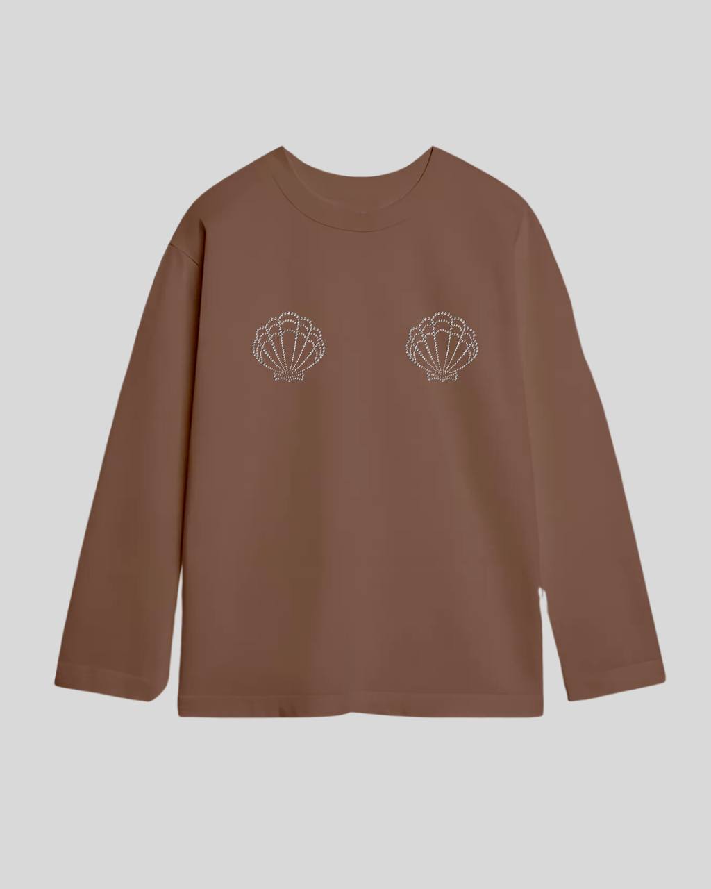 Лонгслів оверсайз мушля