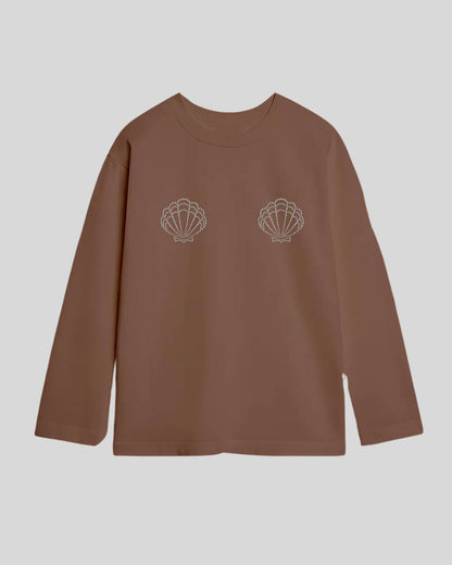 Лонгслів оверсайз мушля