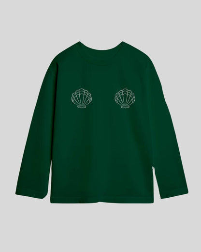 Лонгслів оверсайз мушля