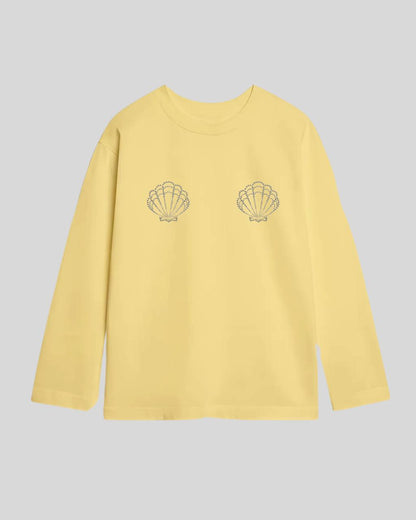 Лонгслів оверсайз мушля