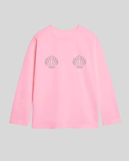 Лонгслів оверсайз мушля