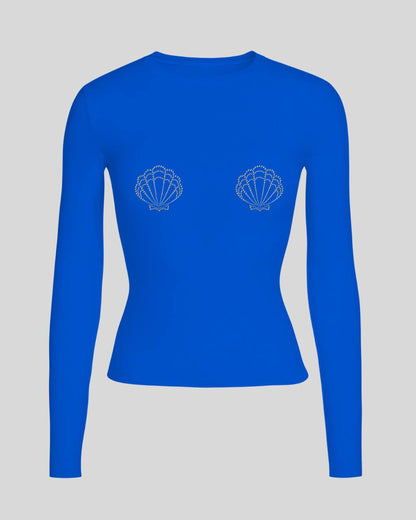 Лонгслів мушля приталений