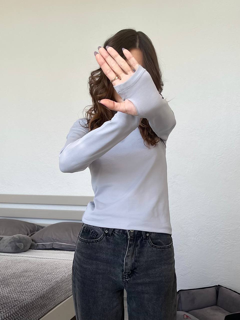 Лонгслів приталений