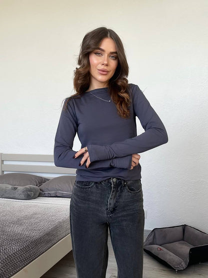 Лонгслів приталений