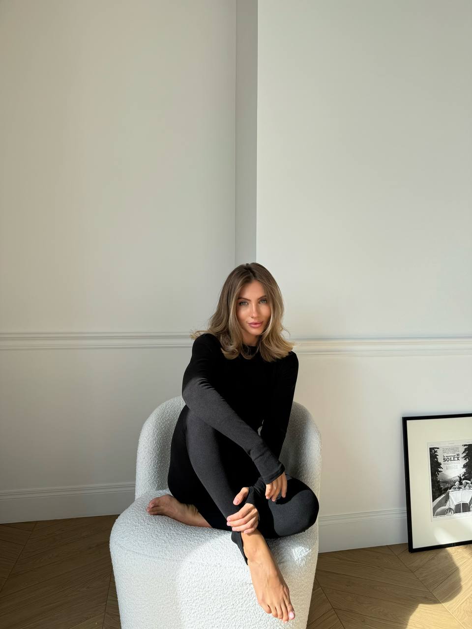 Термолонгслів з мікрофлісу з прорізами для пальчика