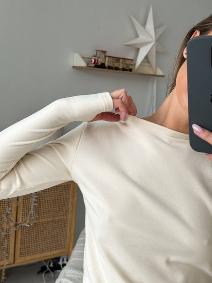 Термолонгслів з мікрофлісу з прорізами для пальчика