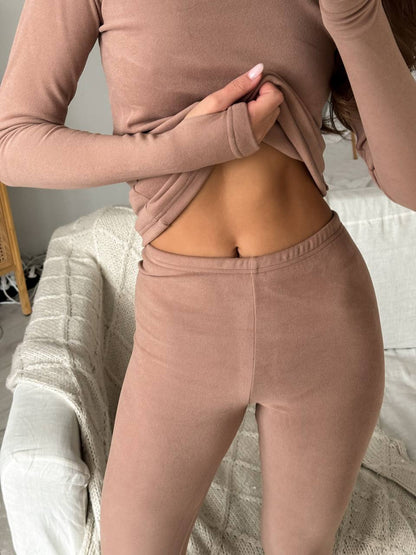 Термолонгслів з мікрофлісу з прорізами для пальчика