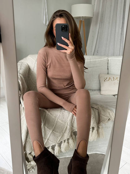 Термолонгслів з мікрофлісу з прорізами для пальчика