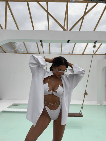 Сорочка лляна пляжна