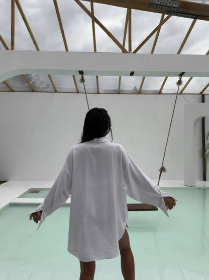 Сорочка лляна пляжна