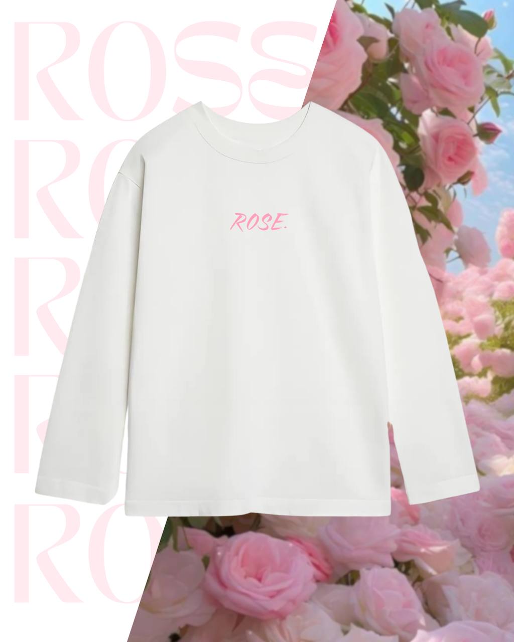 Лонгслів оверсайз "rose"