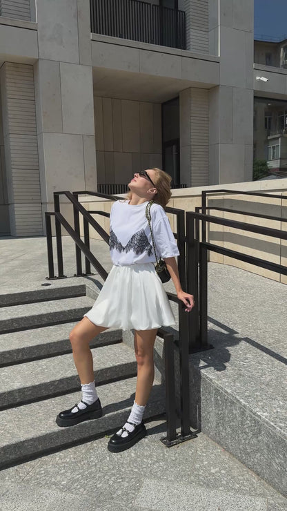 Спідниця балон міні